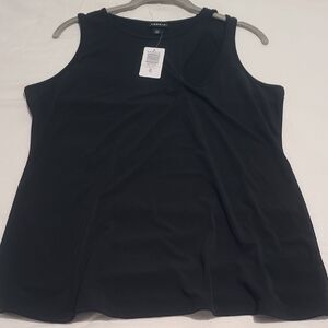 NWT Torrid Black Studio Knit Cut Out Top